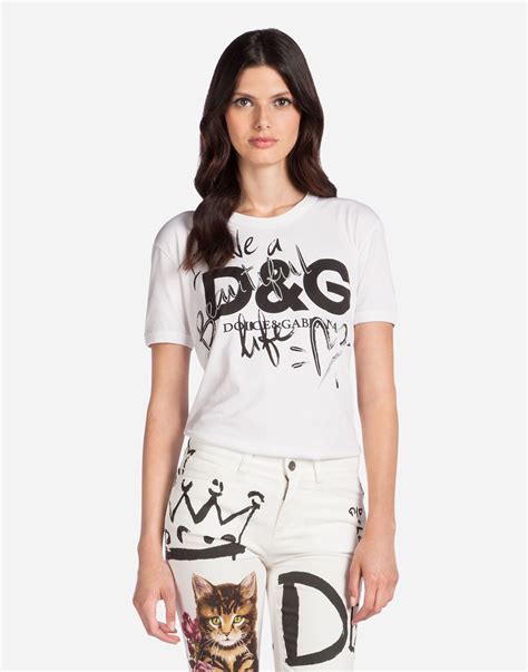 women dolce gabbana t shirt|dolce and gabbana sweatshirt women.